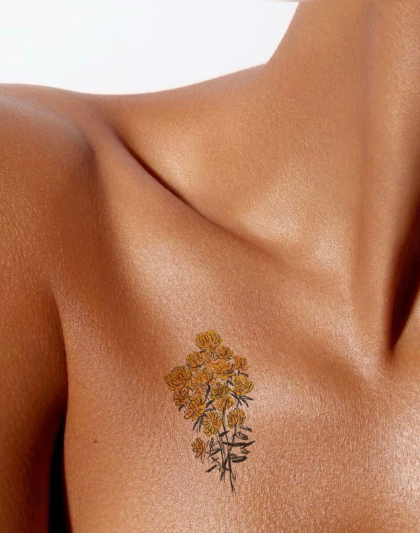 Real customer wearing Golden Whispers of Autumn
