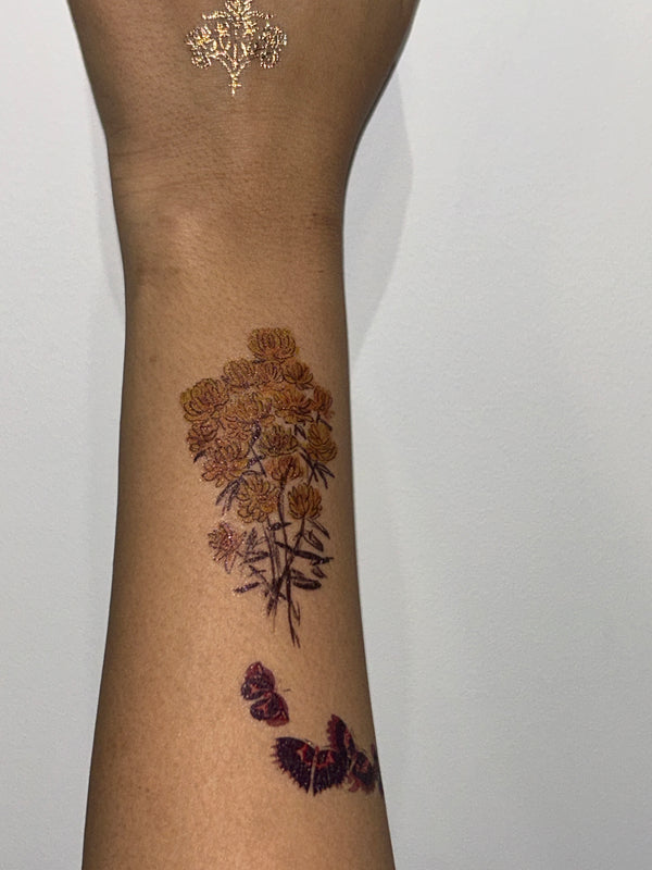 Real customer wearing Golden Whispers of Autumn