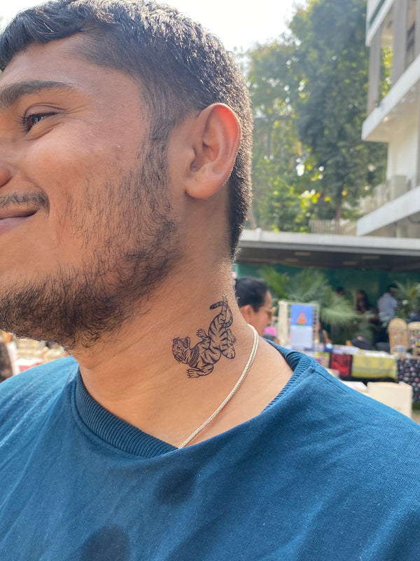 Real customer wearing Wild Blood In My Veins