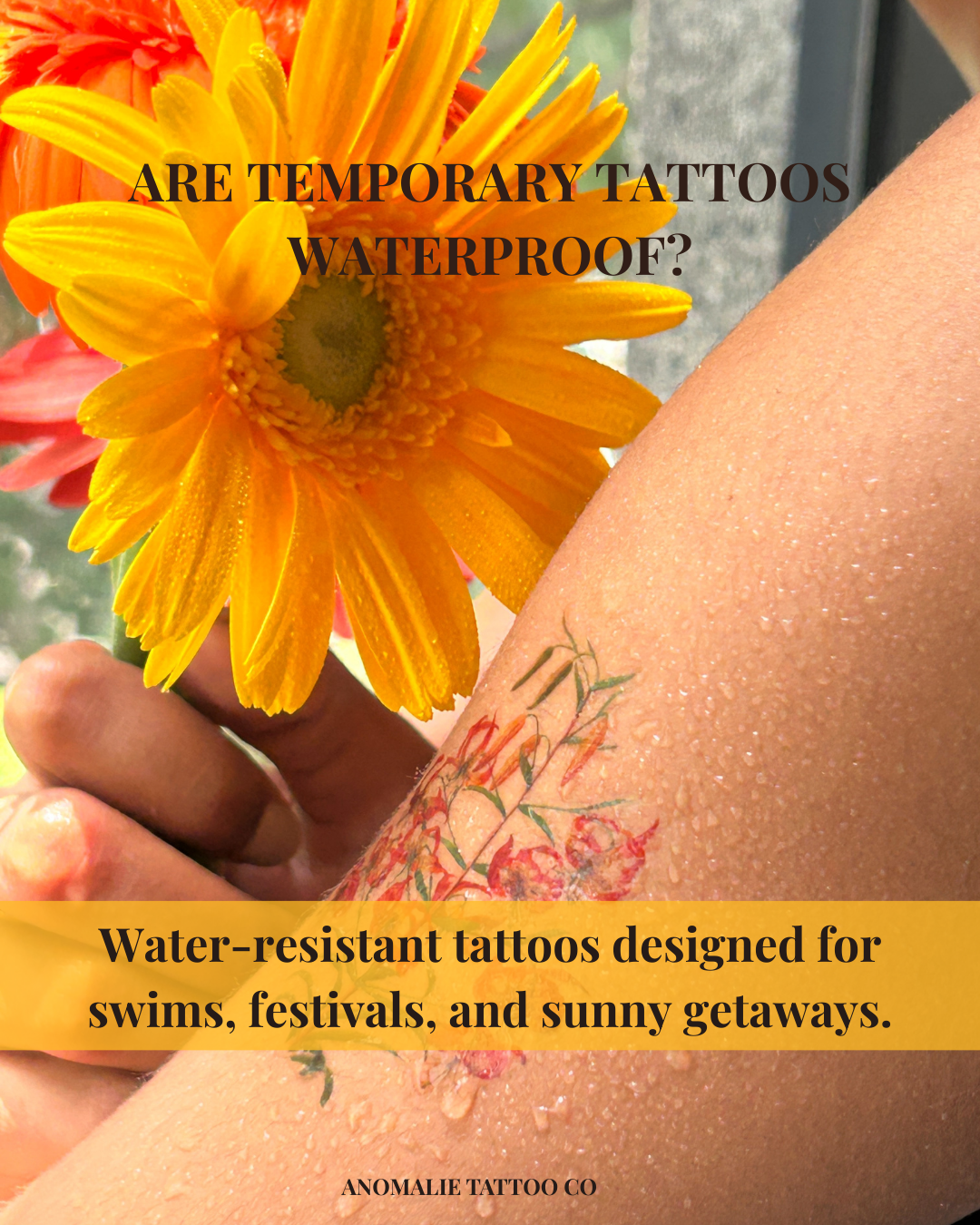 Are Temporary Tattoos Waterproof? Pool & Beach Guide | Anomalie Tattoo Co.