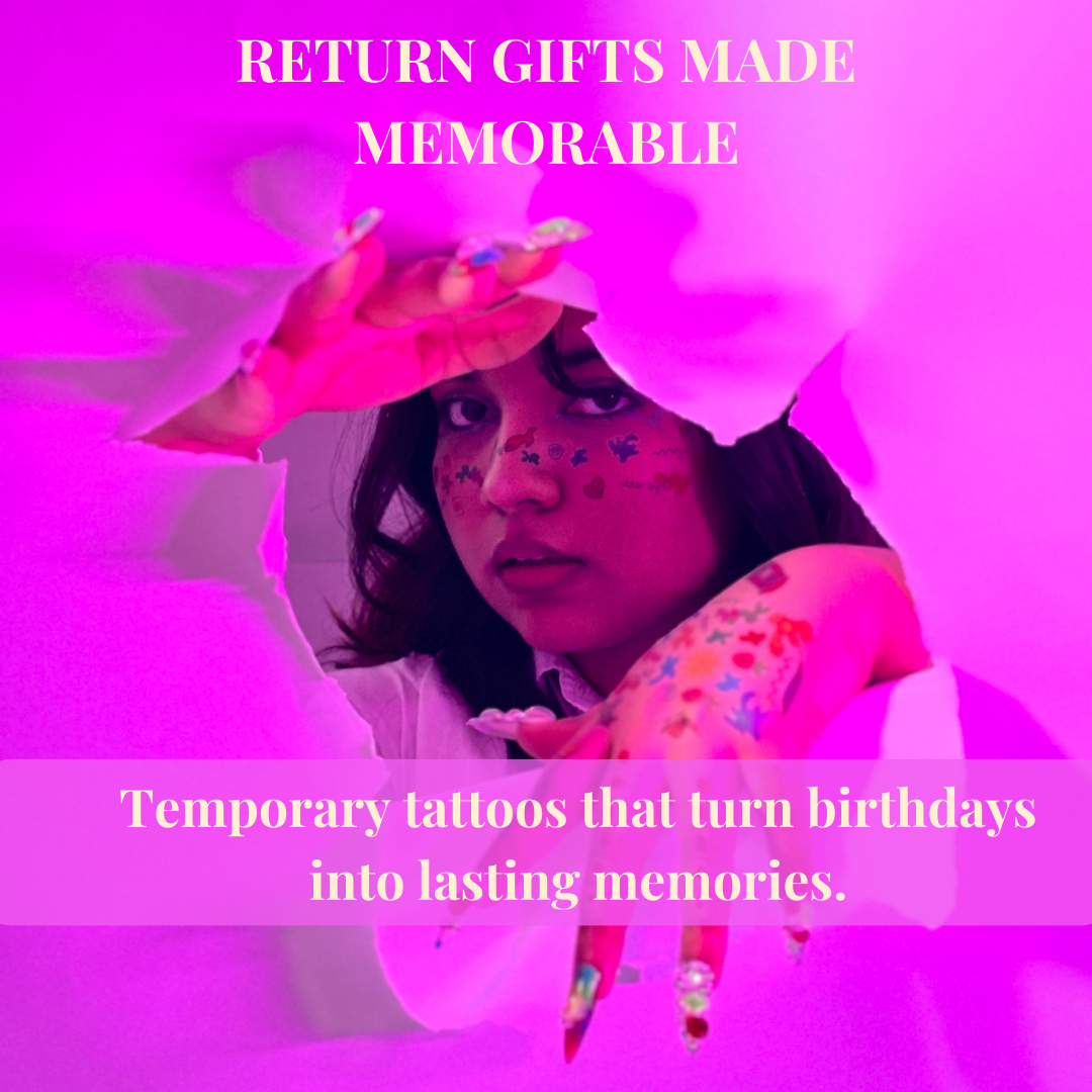 Best Party Favours in Bengaluru | Safe Kids Tattoos by Anomalie