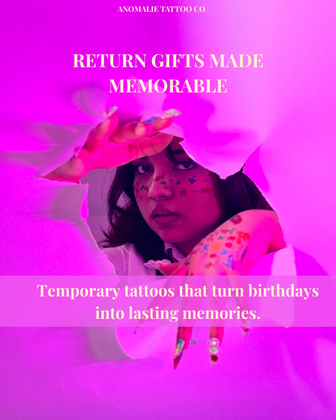 Best Party Favours in Bengaluru | Safe Kids Tattoos by Anomalie