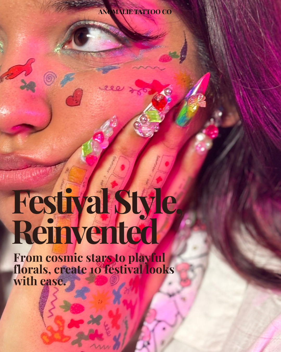 10 Festival Looks with Temporary Tattoos | Style Guide by Anomalie