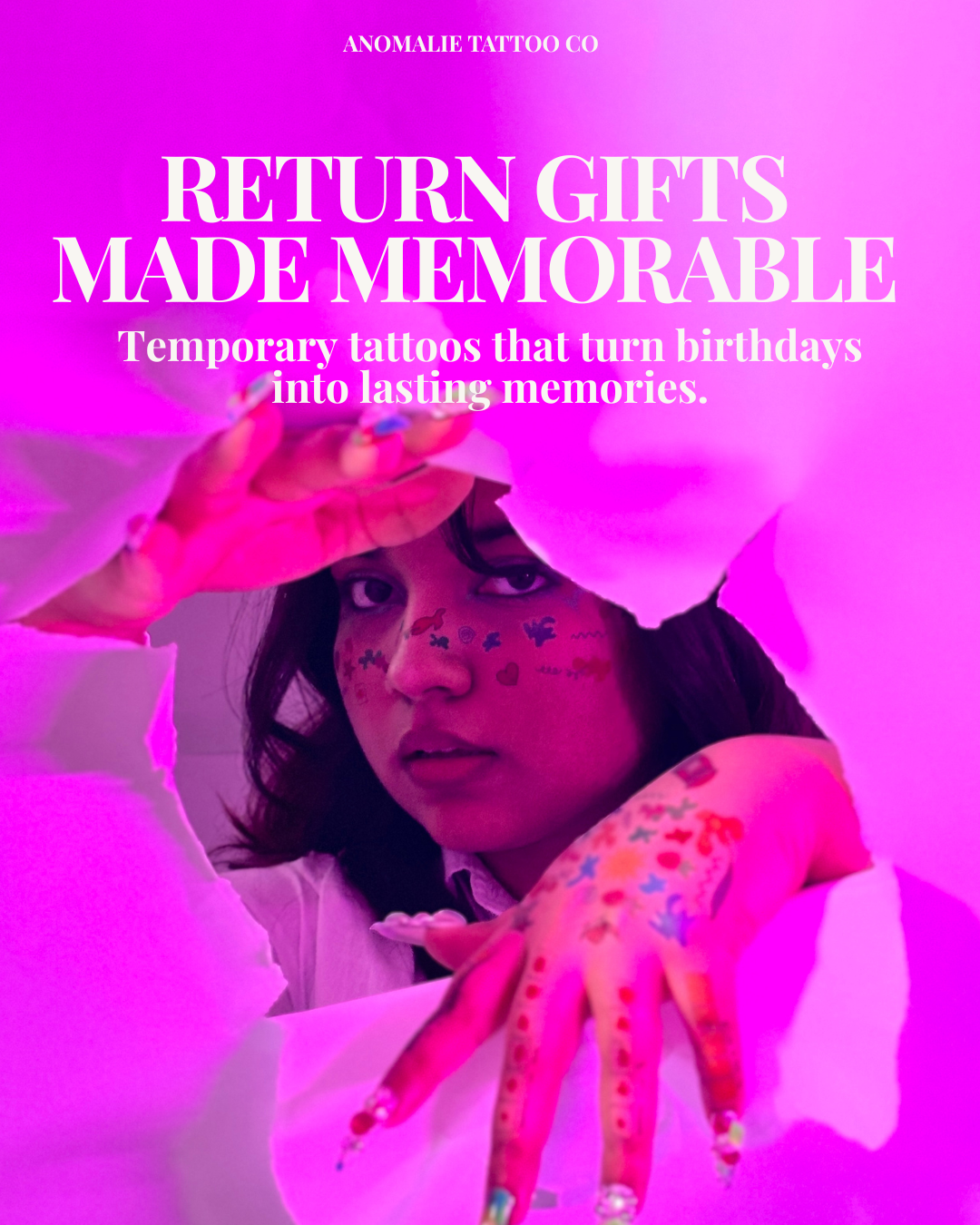 Best Party Favours in Bengaluru | Safe Kids Tattoos by Anomalie