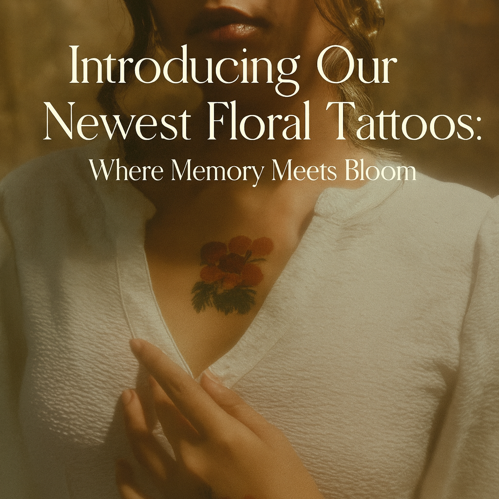 🌸 Introducing Our Newest Floral Tattoos: Where Memory Meets Bloom