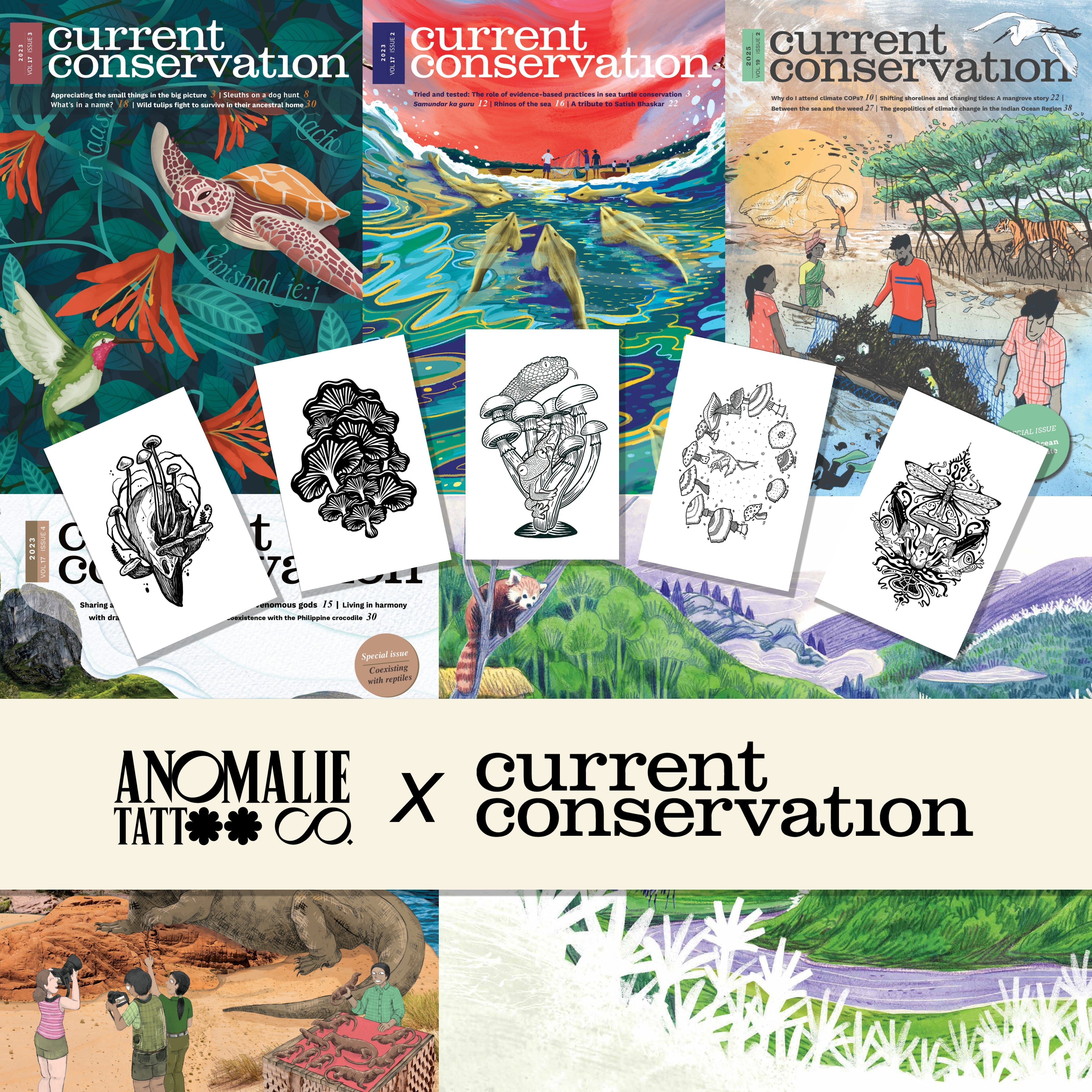 Current Conservation × Anomalie Tattoo Co.: Turning Art into Awareness