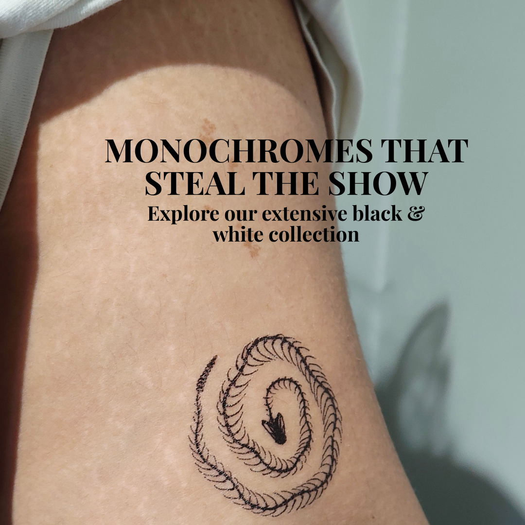 Bold Black & White Tattoo Designs That Steal the Show