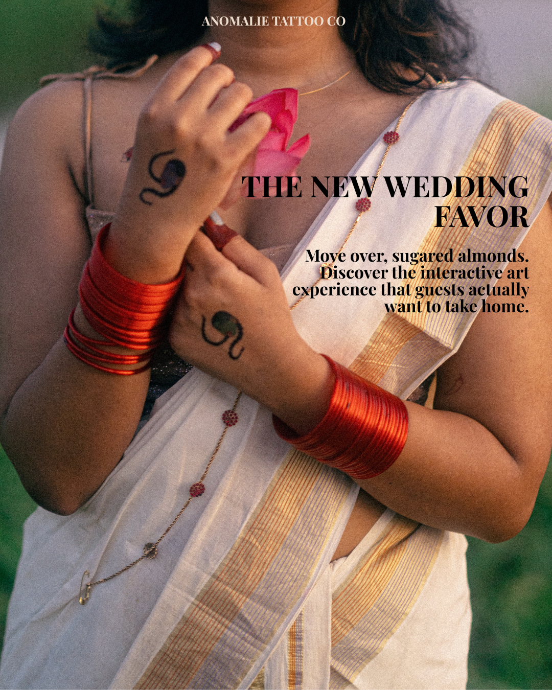 5 Reasons to Book a Temporary Tattoo Booth for Your Wedding | Anomalie Tattoo Co.