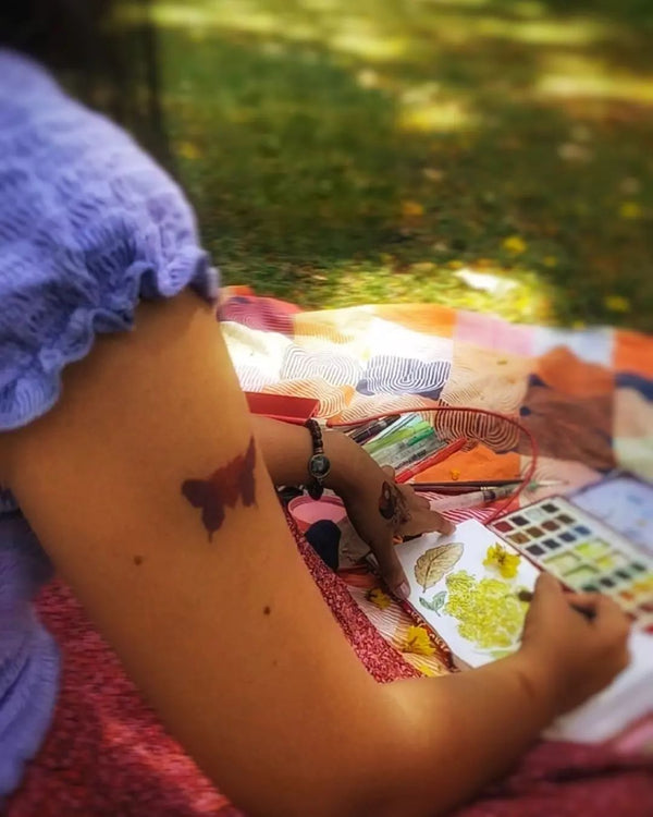 Real customer wearing My Heart Is A Butterfly
