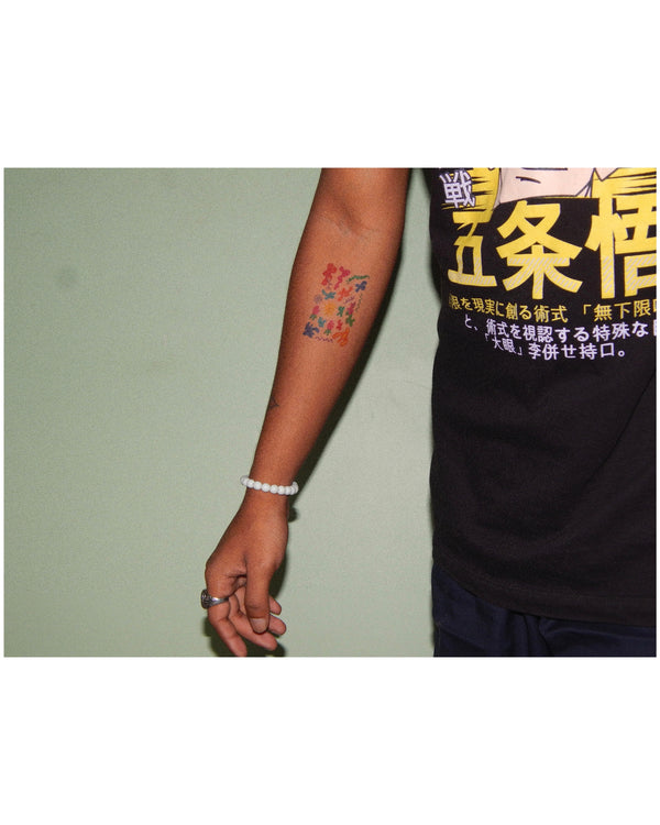 Real customer wearing Let's Have An Art Party