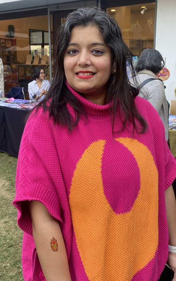 Real customer wearing Fool In Love