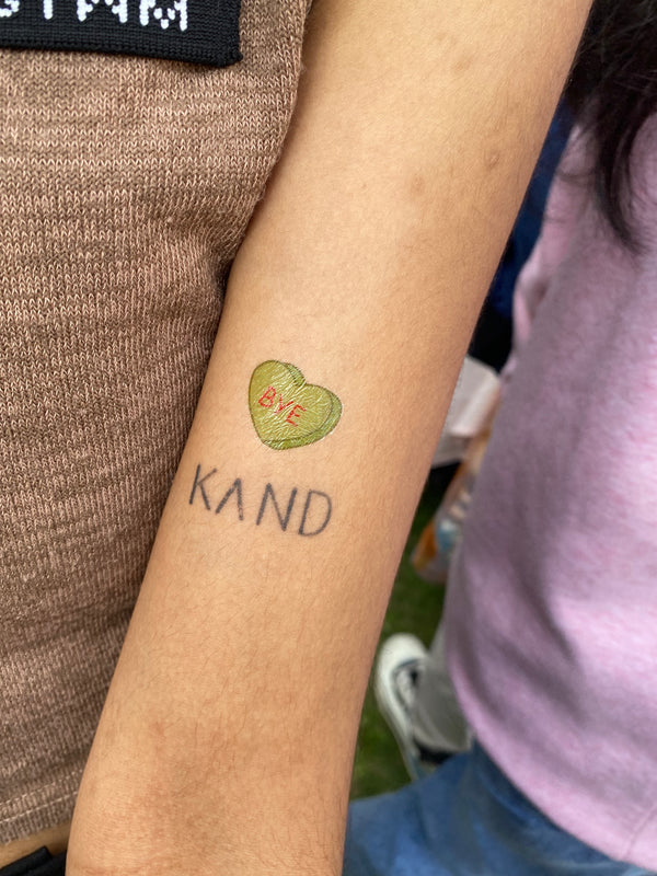 Real customer wearing Hate Pills