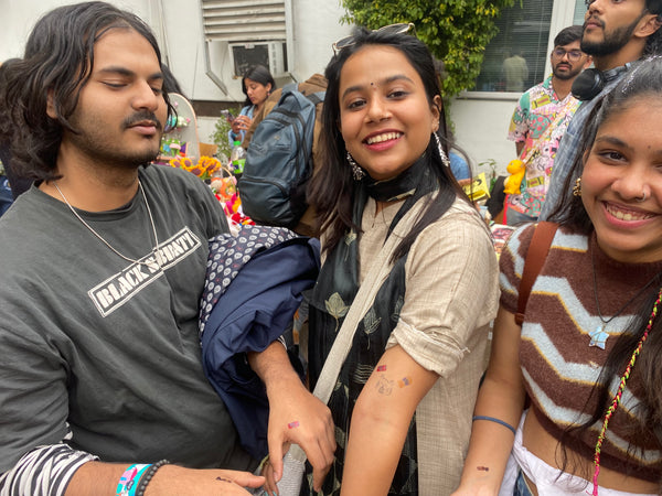 Real customer wearing Desi Snack Attack