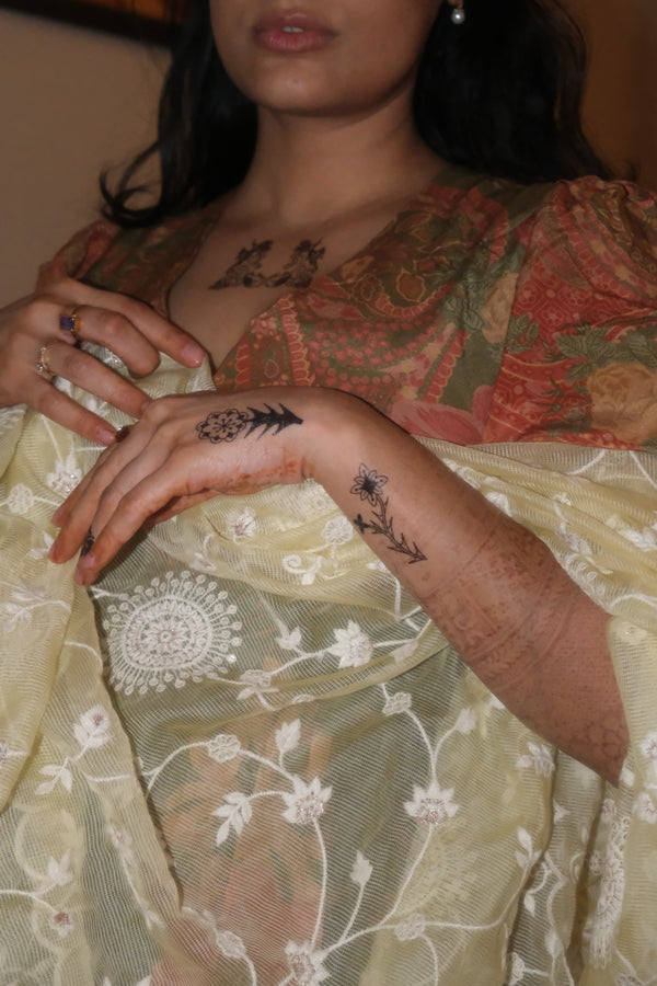 Real customer wearing Growing A Garden On My Sleeve